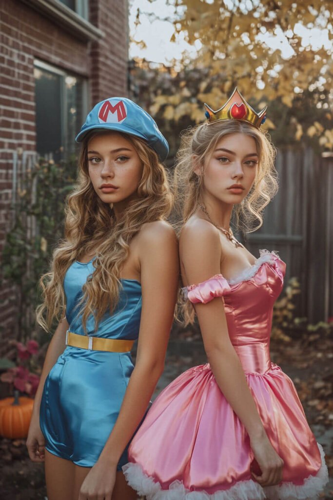 super mario & princess peach